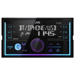 JVC KW-X830BT - 2 дин автомагнитола с блютузом и цифровым тюнером. Поддержка: USB, AUX, MP3, WMA, AAC, FLAC. Можно подключить джостик на руле.