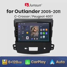 Junsun V1pro Беспроводной CarPlay автомагнитола Android Auto Аудио для авто мультимедиа автомобиля для митсубиси аутлендер xl 2 2005-2011 for Mitsubishi Outlander xl 4G 2дин магнитола андройд GPS магн
