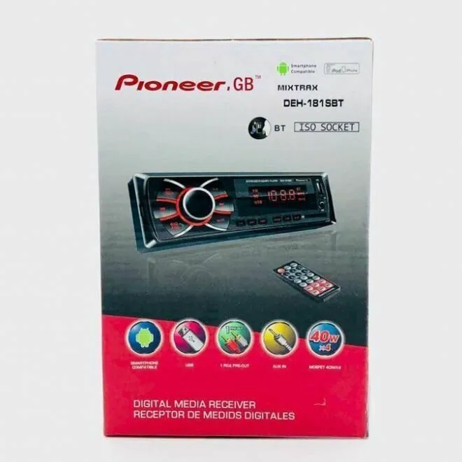 Pioneer Автомагнитола Bluetooth, USB, AUX, 40W х 4, Pioneer DEH-181 SBT автомагнитолы-2