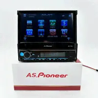 Автомагнитола 1 Din c выдвижным экраном, 7 дюймов, сенсорный экран, Bluetooth, AUX, SD, USB, громкая связь-0