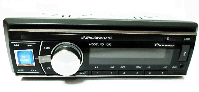 Автомагнитолы - Автомагнитола Pioneer 1093 Съемная панель Usb+Sd+Fm+Aux+ пульт-3