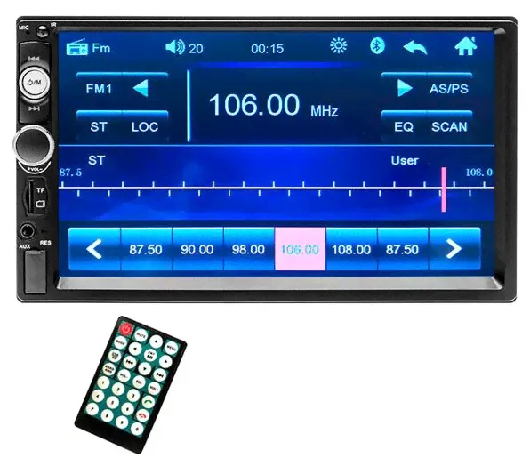 RoadRover Стерео автомагнитола 2DIN XPX 7010B 7" дюймов (Android / Bluetooth) / Магнитола 7010b с пультом автомагнитолы-0