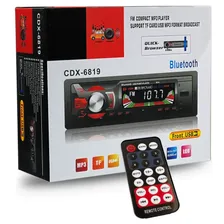Автомагнитола CDX-6819 с Bluetooth, магнитола в машину 1DIN с экраном и пультом ДУ