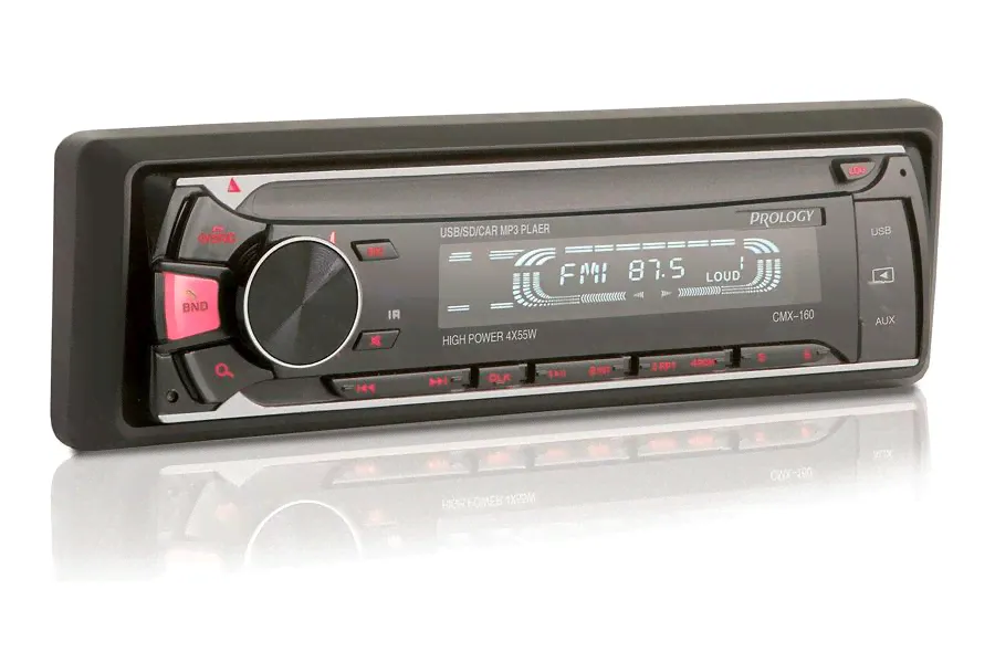 Автомагнитола PROLOGY CMX-160 USB/SD red-0
