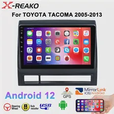 X-REAKO 2 Din Android 12 Автомагнитола для Toyota Tacoma 2005-2013 Мультимедиа с GPS Навигацией WIFI BT Carplay Auto FM Стерео