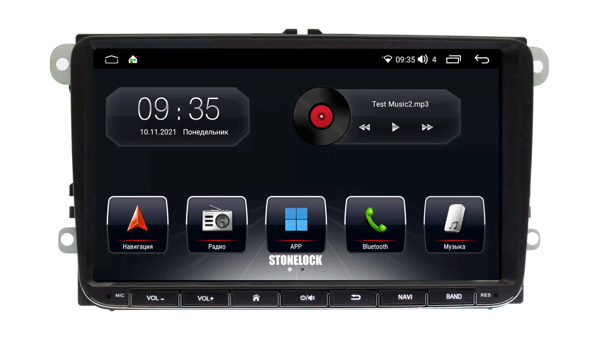 Автомагнитола VW универсальная, Android 10, 6Gb+128Gb, экран 9", серия MB, арт.VW900UN MB 6/128