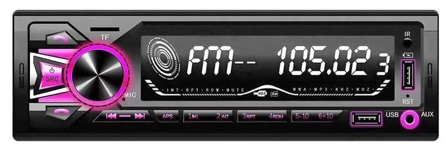 Abyss Автомагнитола Блютуз / Автомагнитола USB / Автомагнитола 1 din / Автомагнитола FEELFAM SR-6602 автомагнитолы-2