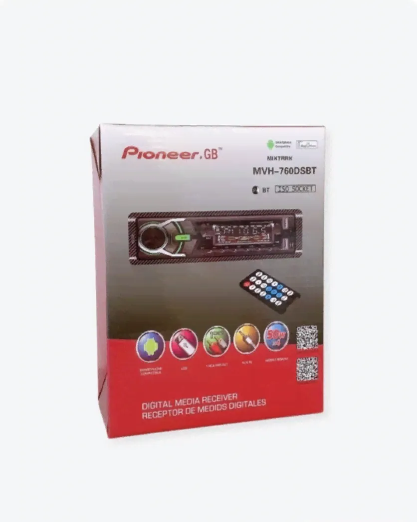 Автомагнитола 1 Din Pioneer.GB MVH-760DSBT